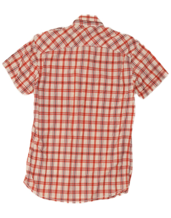 Jack & Jones Camisa Militar De Manga Corta De Algodón A Cuadros Rojos Pequeños Hombre