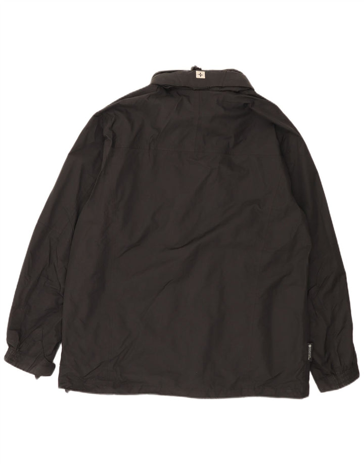Chaqueta impermeable con capucha para hombre Mountain Warehouse UK 38 Medium Black Nylon