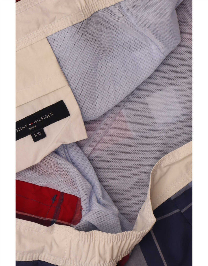 Tommy Hilfiger Bañador para Hombre (2XL, Cuadros Rojos)