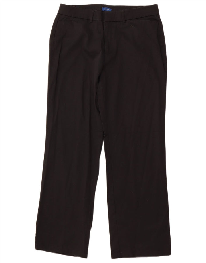 DOCKERS Pantalones casuales rectos para mujer US 12 Large W32 L29 Algodón negro