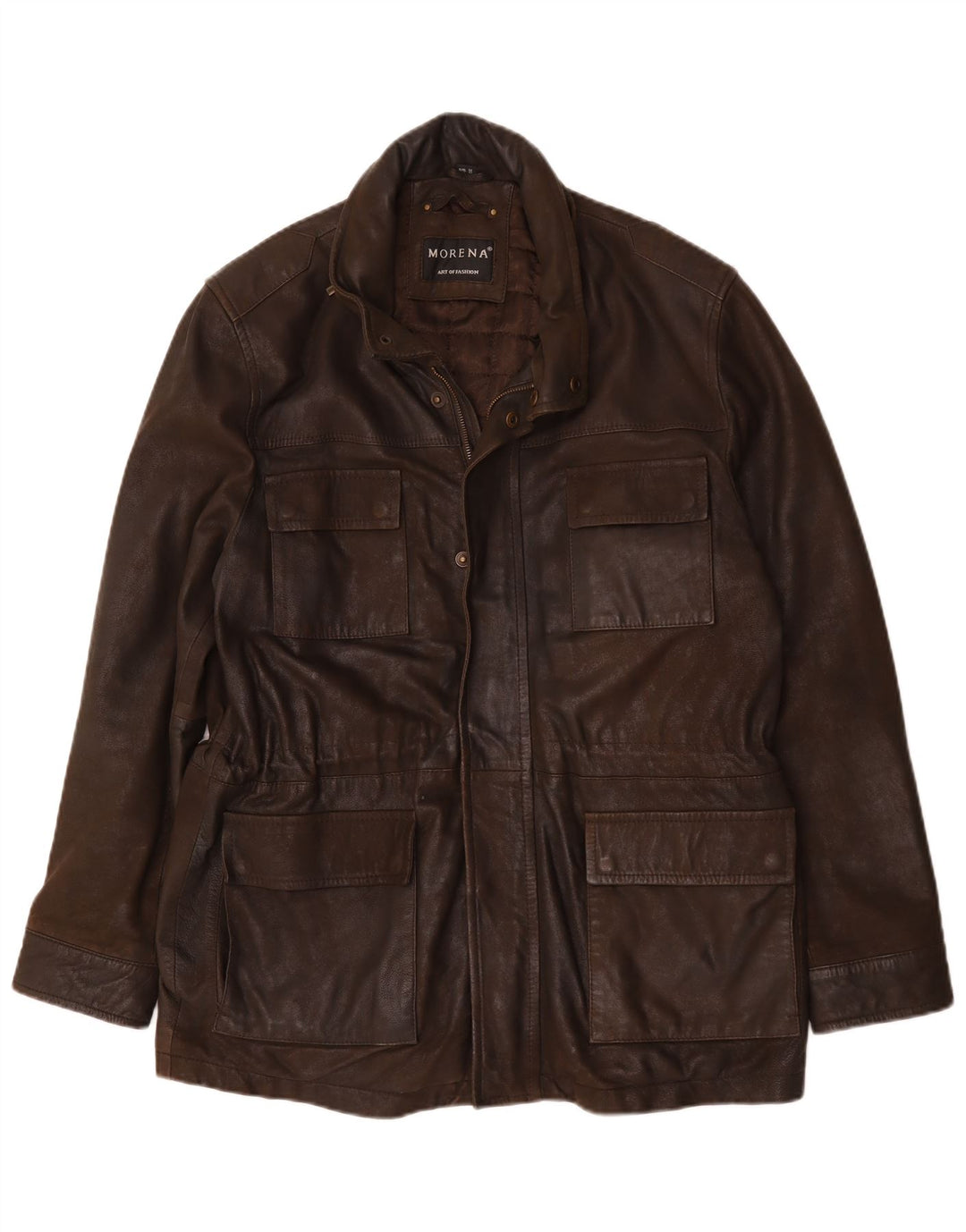 Morena Chaqueta de cuero para hombre ES 42 XL Marrón