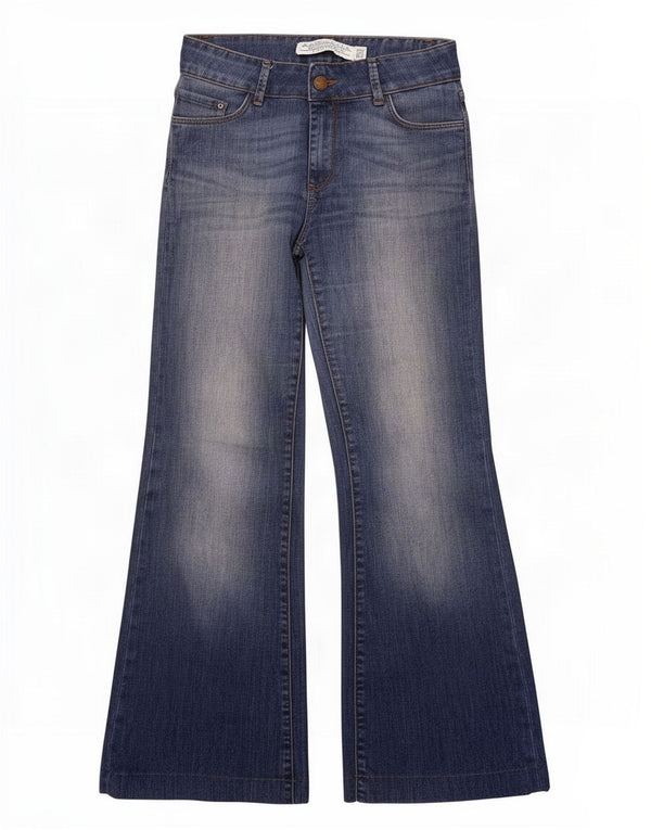 Zara Jeans Acampanados Para Mujer EU 38 Small W28 L30 Azul