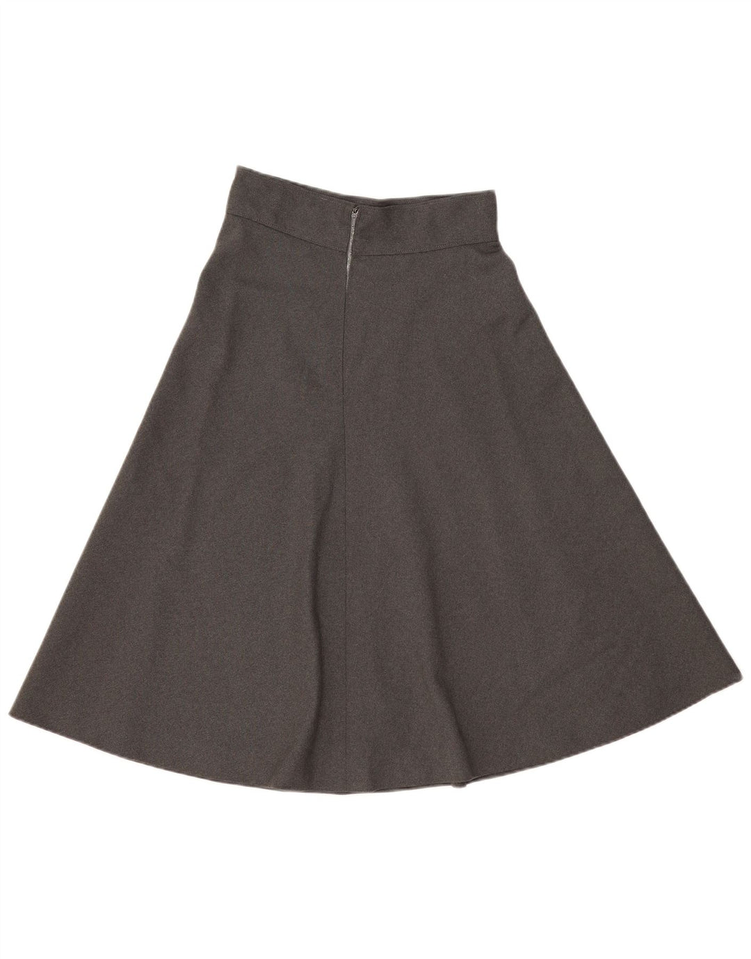 Falda vintage de cintura alta para mujer W28 gris medio