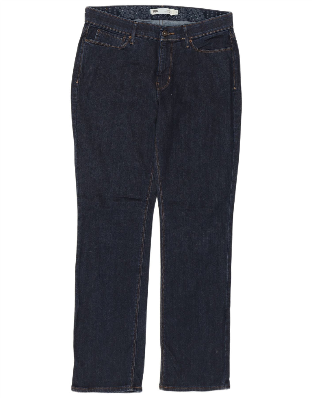 LEVI'S Jeans rectos 525 para mujer US 12 Large W31 L32 Azul marino Algodón