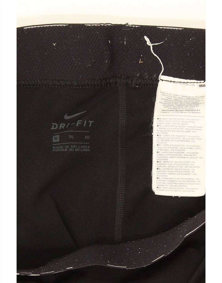 Nike - Leggings capri Dri Fit para mujer, talla 40, XL, poliéster negro