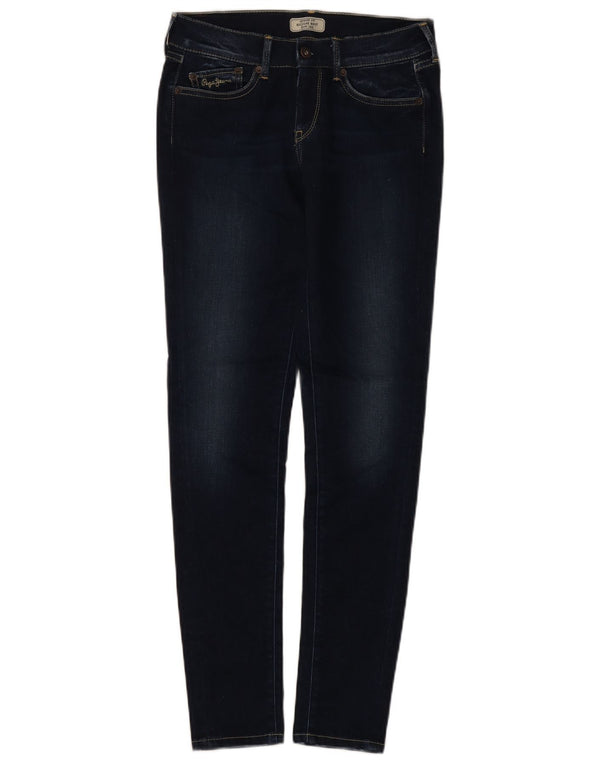 PEPE Jeans Mujer Slim Regular Skinny W27 L30 Azul Marino Algodón