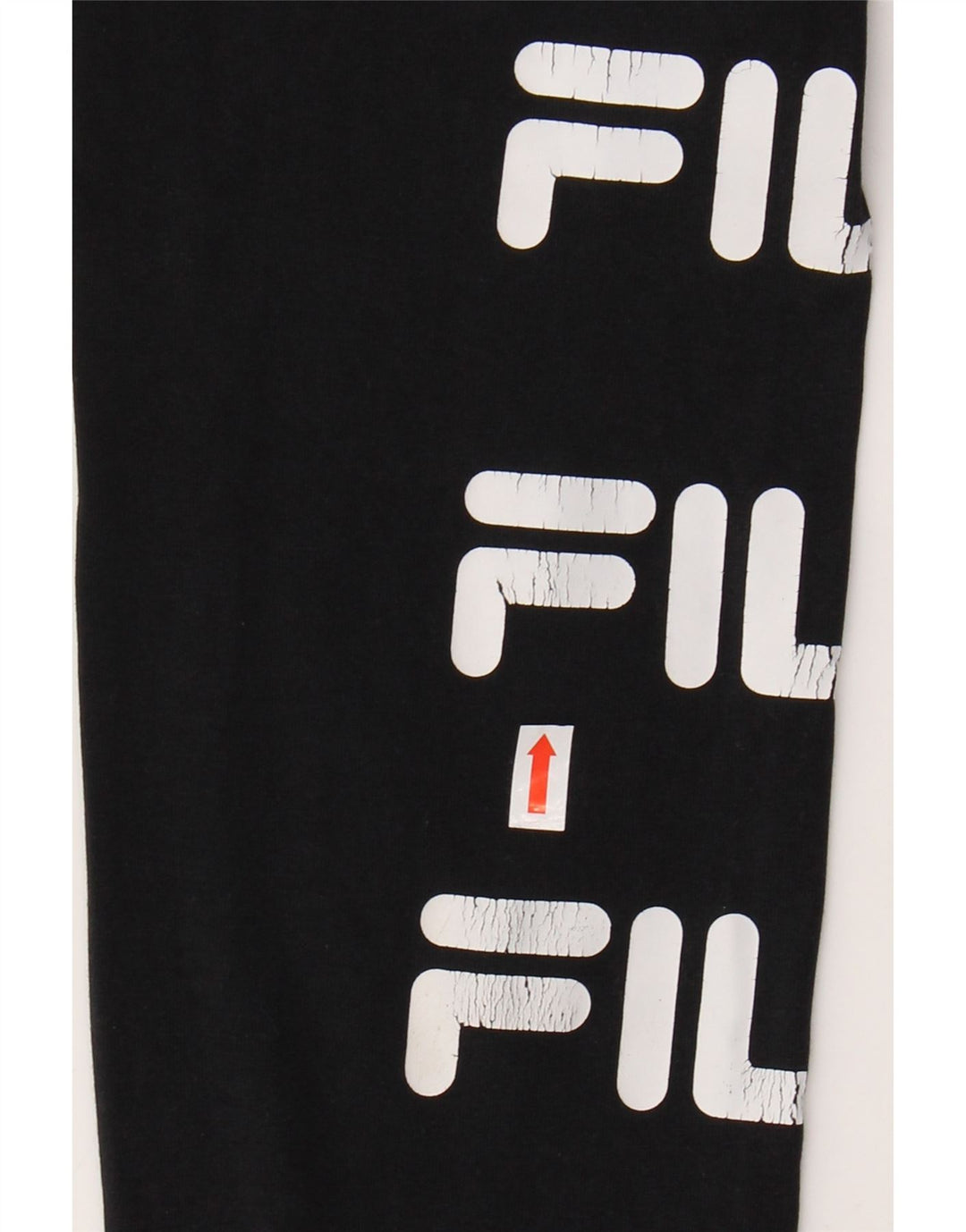 FILA Leggings gráficos para mujer Reino Unido 10 Pequeño algodón negro