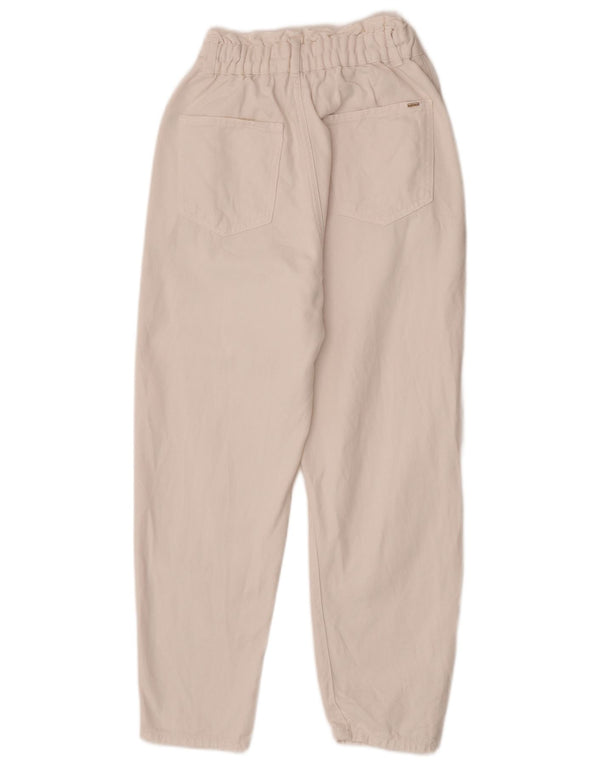 Zara Jeans Cónicos Para Mujer EU 36 XS W26 L25 Algodón Blanco