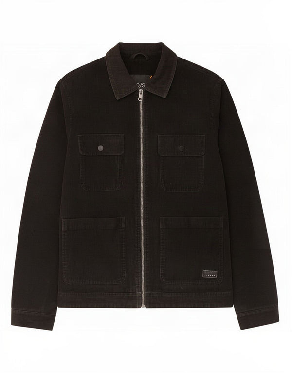 Vintage hombres chaqueta de pana Reino Unido 40 algodón negro grande