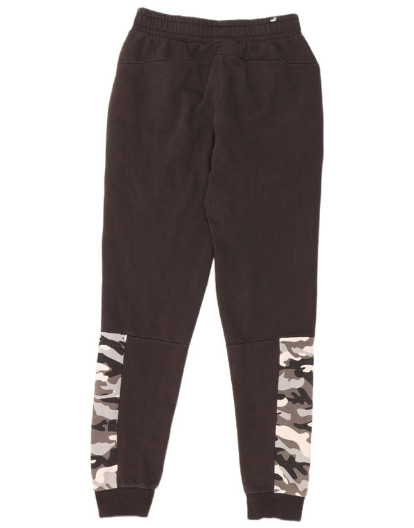 Puma Pantalones De Chándal Para Hombre Joggers Small Negro Camuflaje Algodón