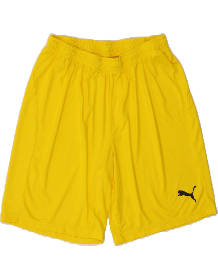 PUMA Mens Sport Shorts Large Yellow Polyester Vintage Puma and Second-Hand Puma from Messina Hembry 