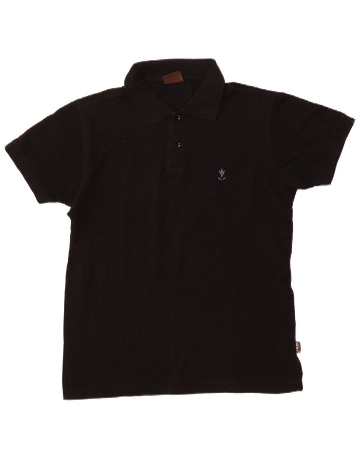 RIFLE Polo Hombre Pequeño Algodón Negro