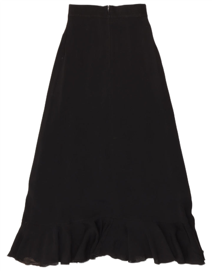Vintage Mujer Maxi Falda W23 2XS Negro
