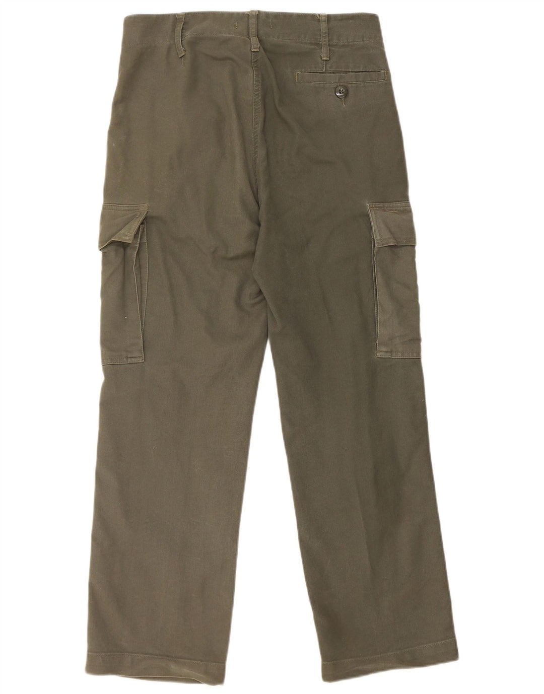 VINTAGE Pantalón cargo recto para hombre W30 L28 Algodón caqui