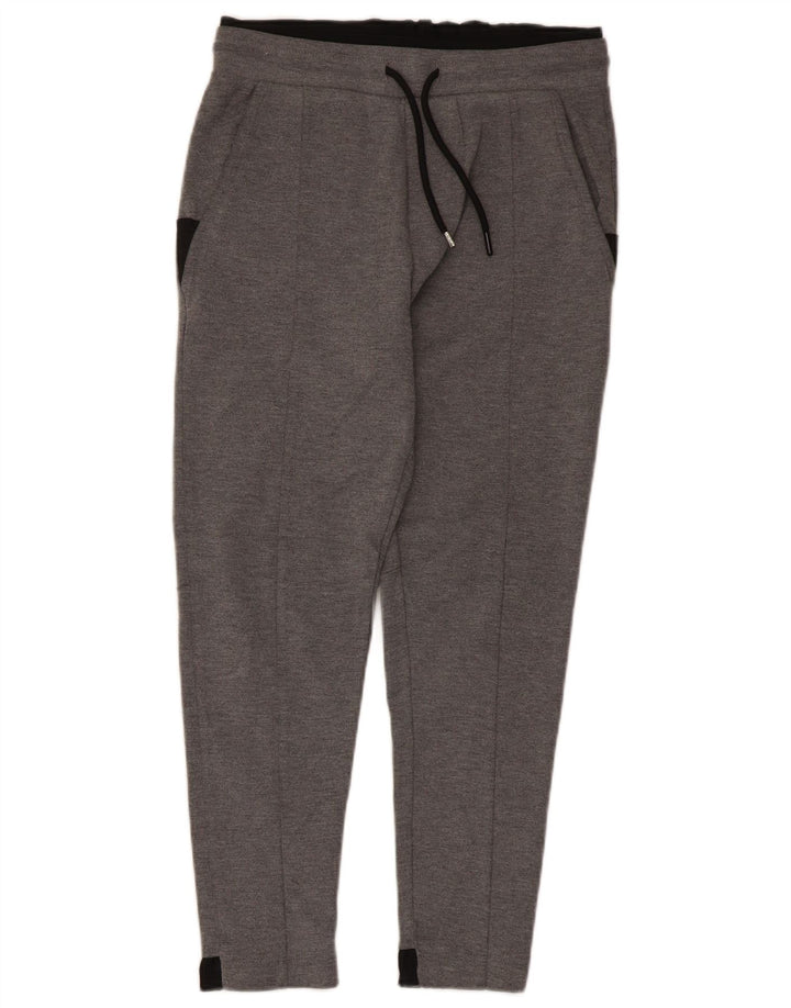 Zara Hombre Pantalones De Chándal Cortos Pequeños Gris Colorblock Poliéster