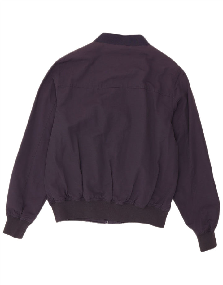 Kappa Chaqueta Bomber para Hombre UK 38 Medium Azul Marino Algodón