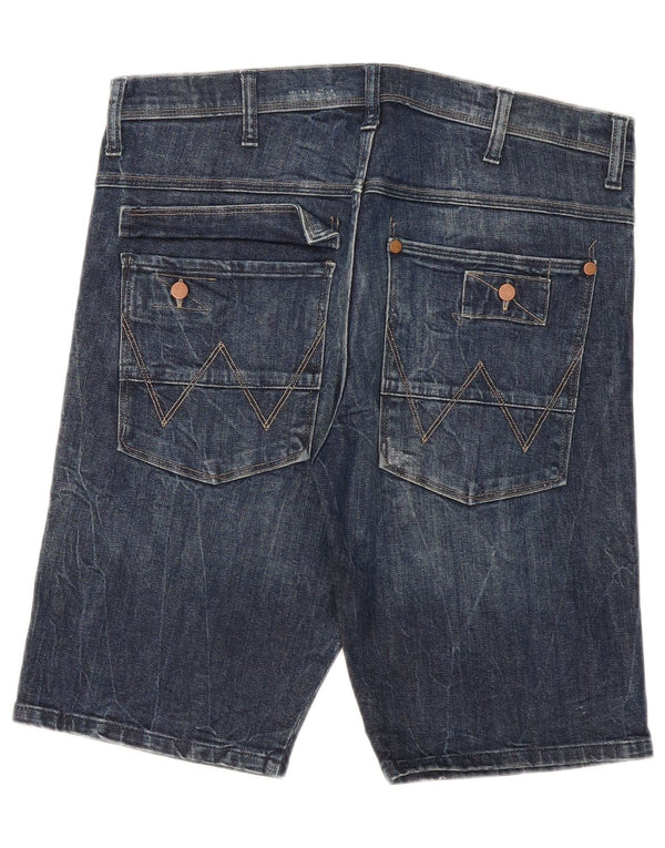 Wrangler Pantalones cortos de mezclilla Kurt para hombre W32 Algodón azul medio