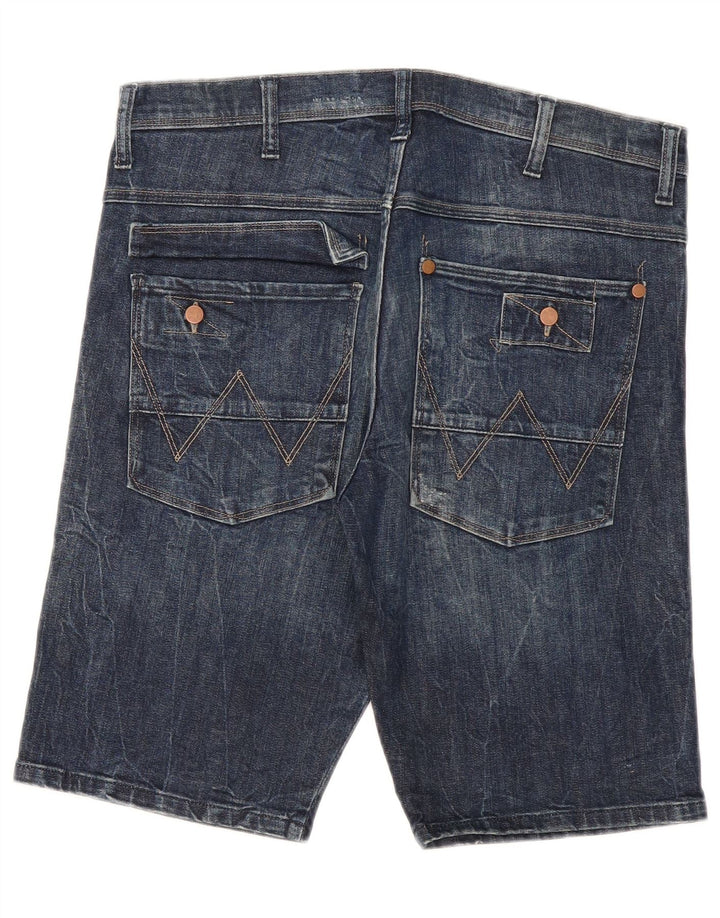 Wrangler Pantalones cortos de mezclilla Kurt para hombre W32 Algodón azul medio