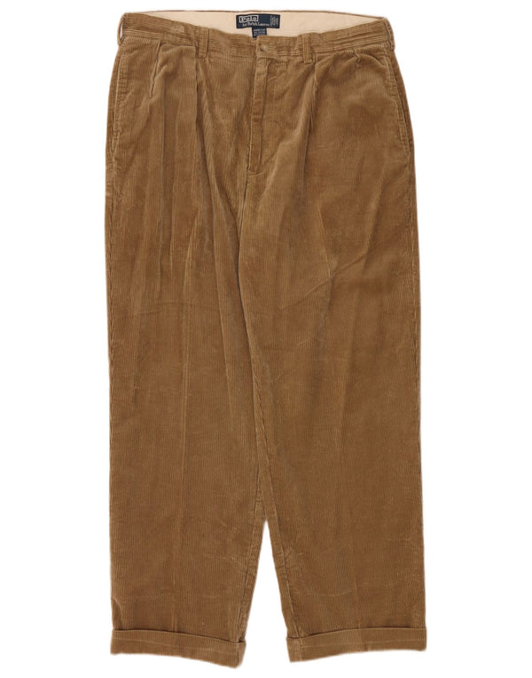 Polo Ralph Lauren Pantalones de pana Andrew Pegged para hombre W35 L31 Algodón beige