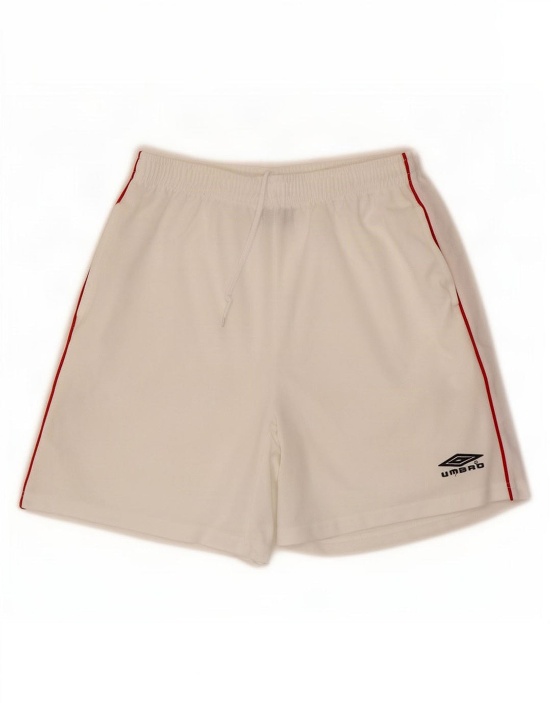 Pantalones Cortos Deportivos Umbro Hombre Poliéster Blanco Mediano
