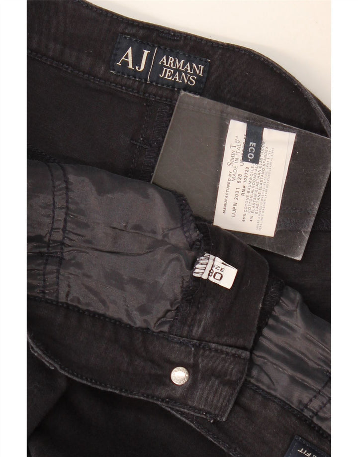 ARMANI Vaqueros Bootcut Mujer W30 L30 Algodón Negro