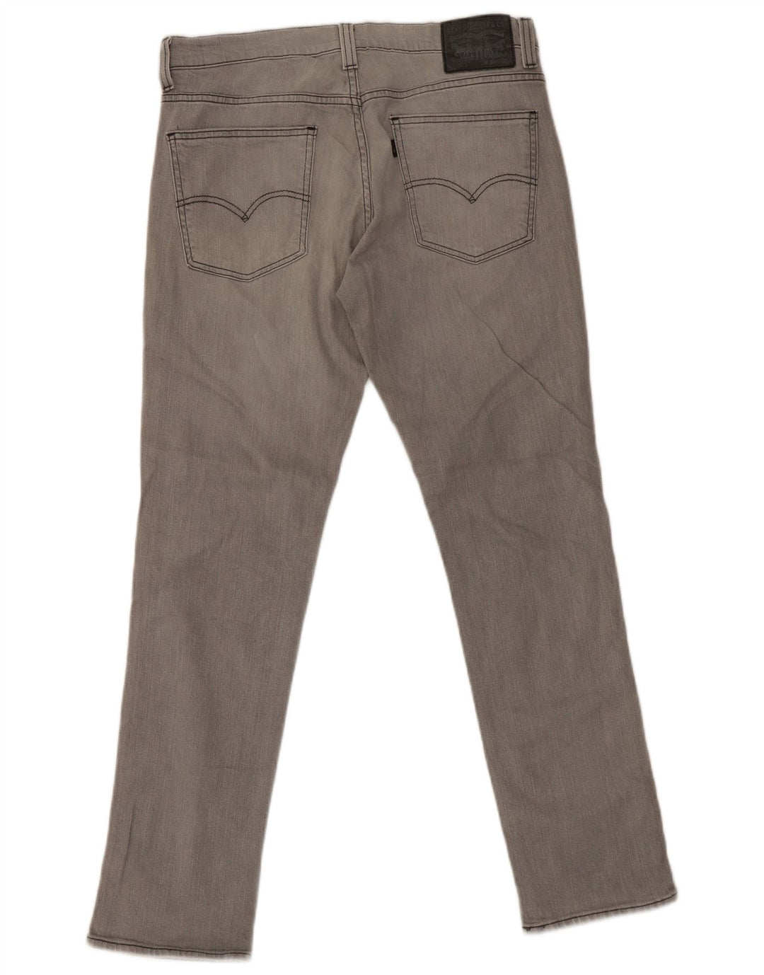 Levi's Hombre 511 Tapered Slim Jeans W34 L32 Algodón Gris