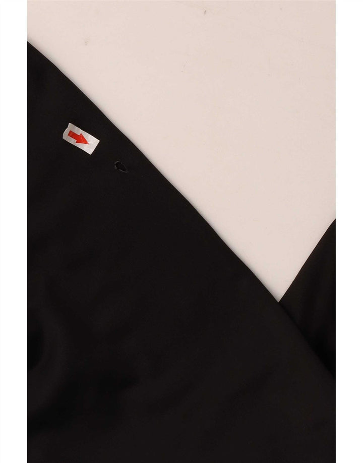 Emporio Armani Hombres Gráfico Chándal Top Chaqueta Grande Poliéster Negro