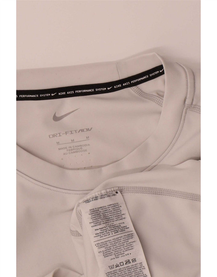 Camiseta Nike Dri Fit para hombre Top poliéster gris medio