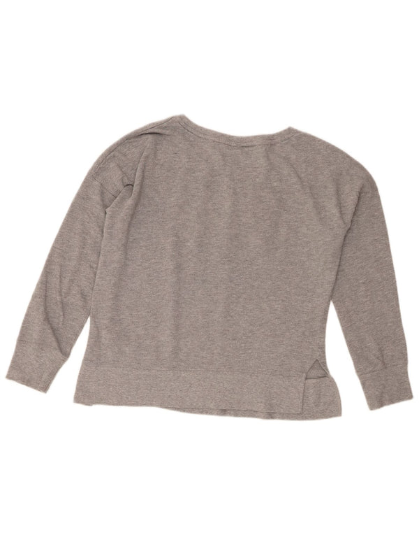 Tommy Hilfiger Sudadera gráfica para mujer Jumper UK 10 Small Gris Algodón