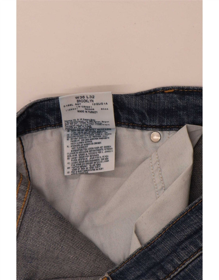 Vaqueros Lee Brooklyn Rectos Mujer W36 L30 Algodón Azul
