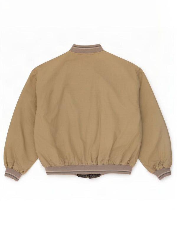 Mash Chaqueta reversible para hombre UK 40 Large Beige Colorblock Algodón