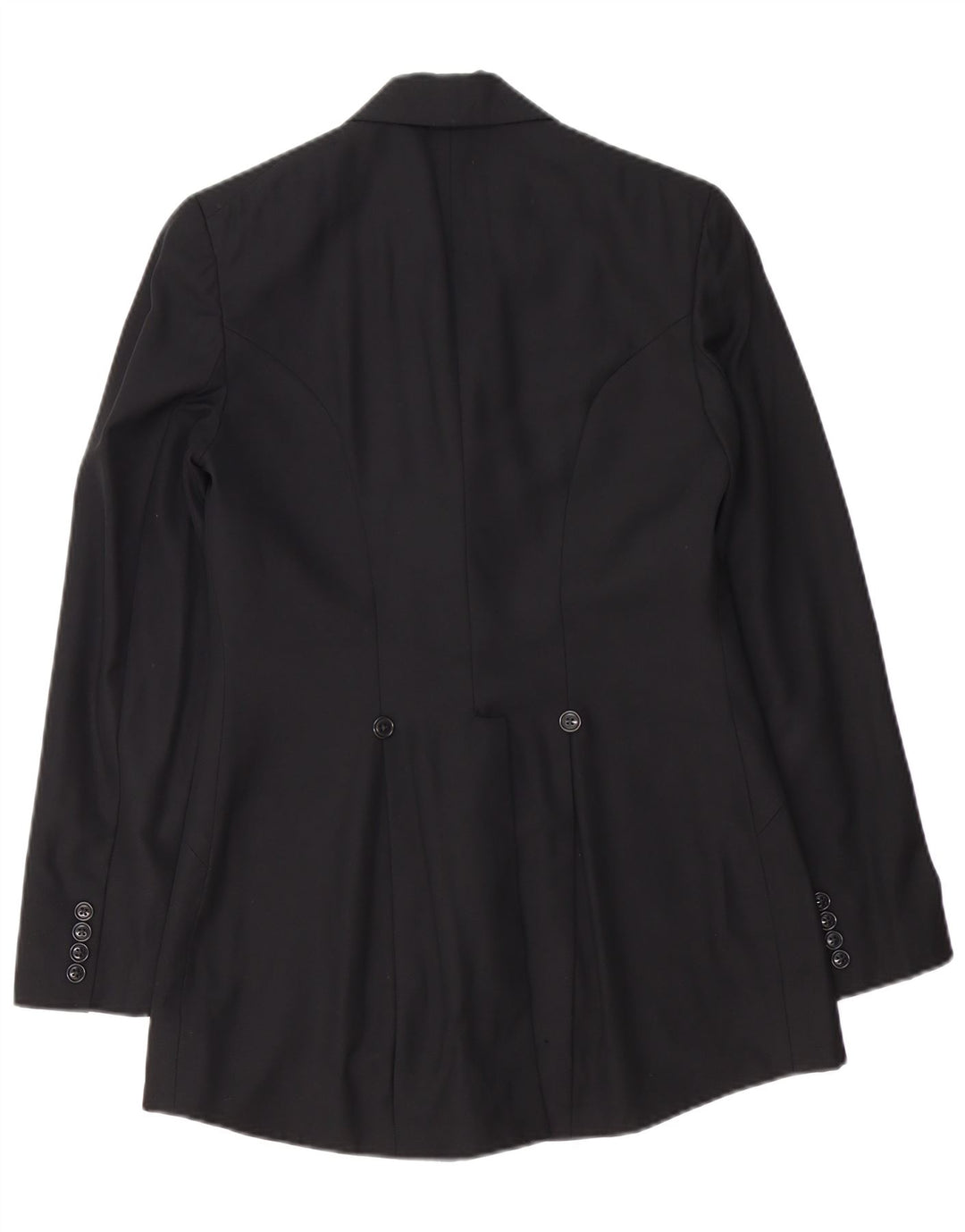 Ralph Lauren Chaqueta Blazer de 1 botón para Mujer US 8 Mediana Lana Negra