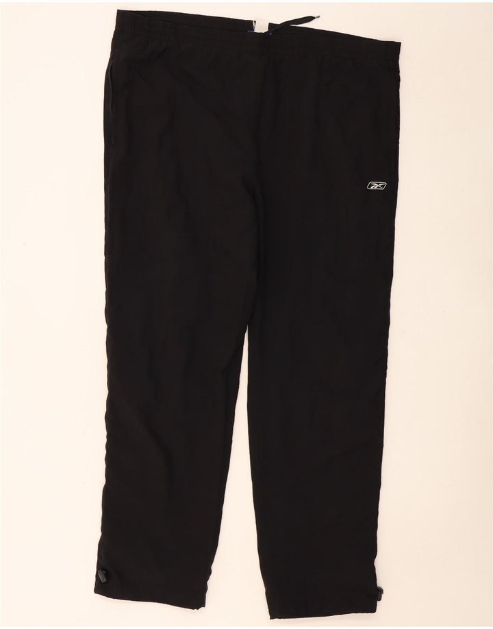 REEBOK Pantalón de Chándal Hombre Grande Negro Poliéster