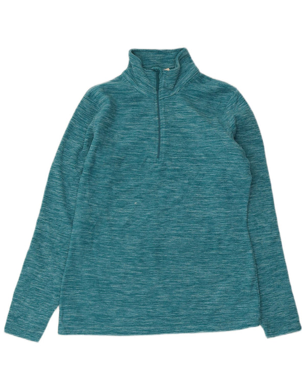 Jersey de forro polar con cuello y cremallera para mujer de Mountain Warehouse UK 40 Small Blue Moteado
