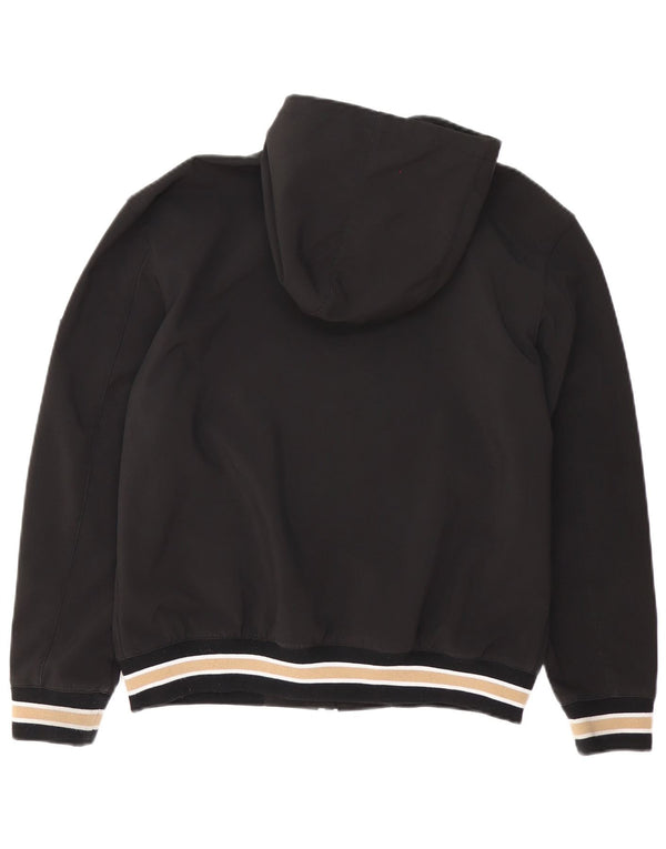 Hugo Boss Chaqueta Bomber con Capucha para Niños 13-14 Años Small Negro Rayas