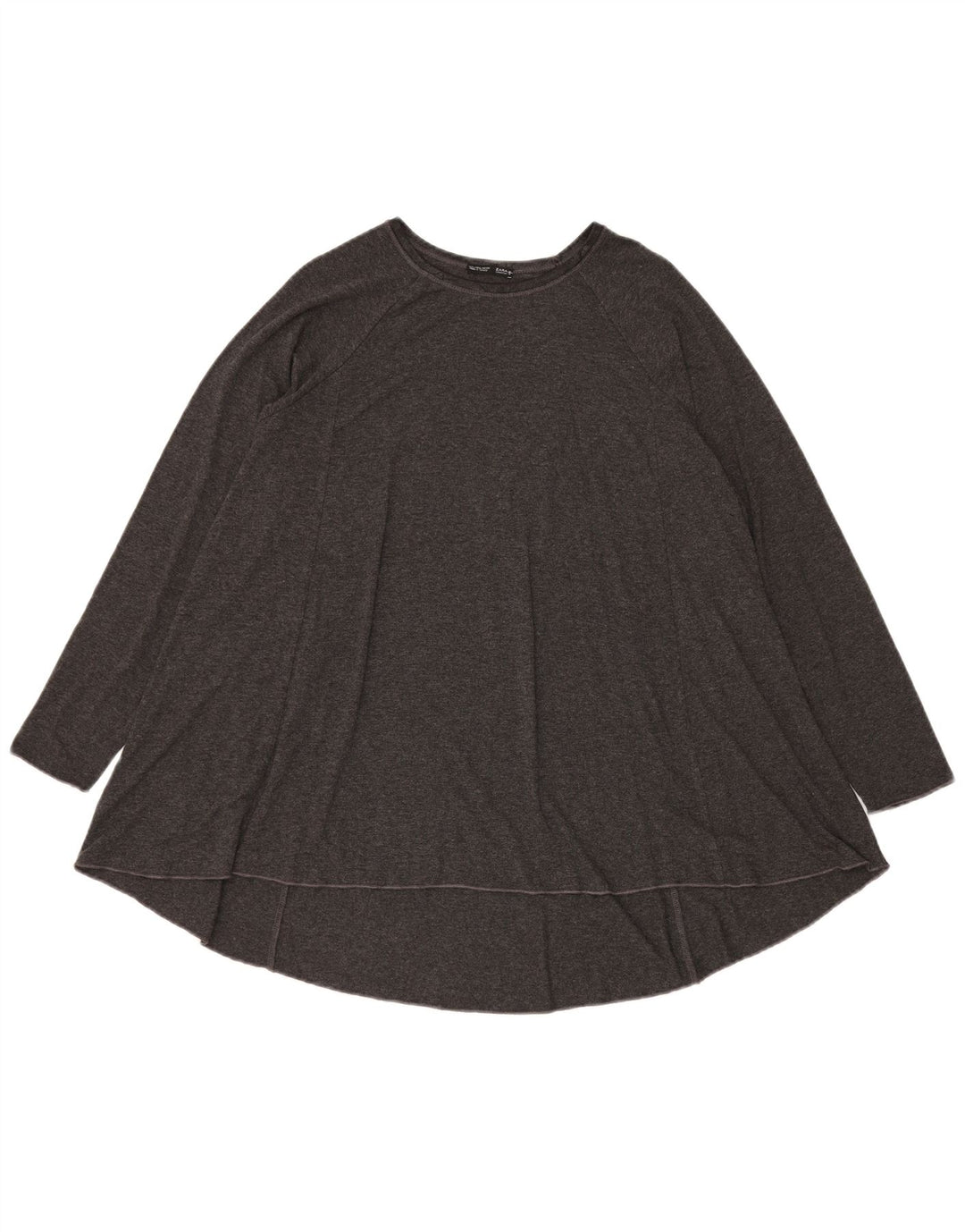 Zara Mujer Top Túnica Extragrande Reino Unido 46 Grande Gris
