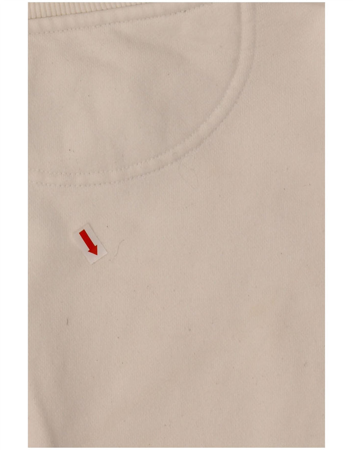 CHAMPION Sudadera extragrande con estampado gráfico para mujer, talla 40, color blanco