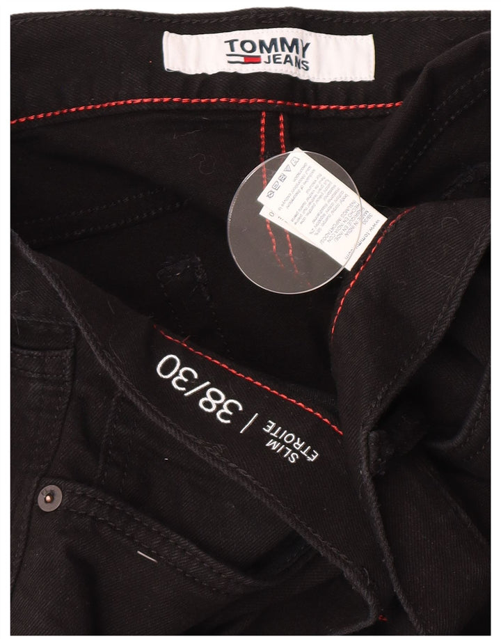 Tommy Hilfiger Vaqueros ajustados para hombre W38 L30 Algodón negro