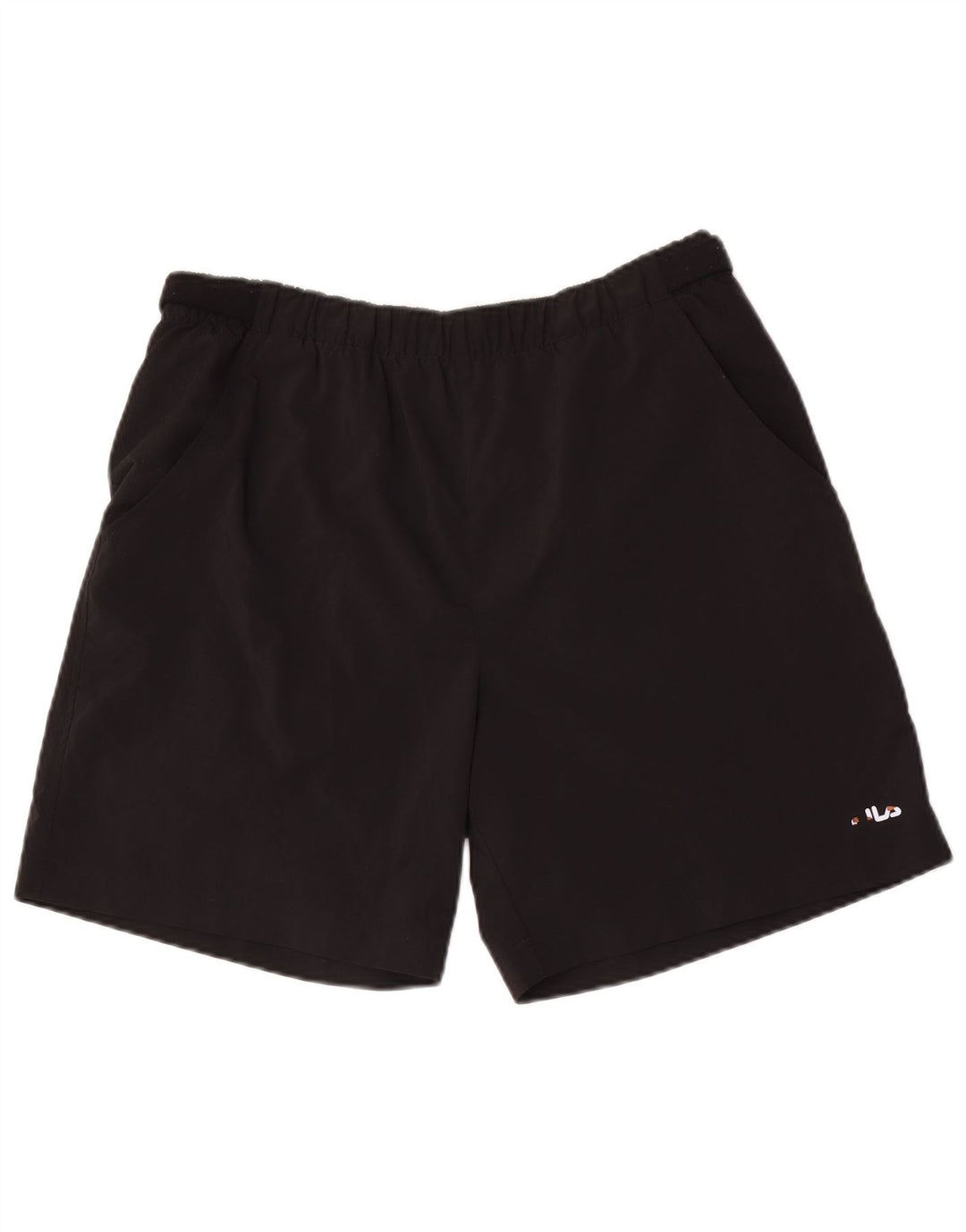 Fila Shorts deportivos para hombre Poliéster negro mediano