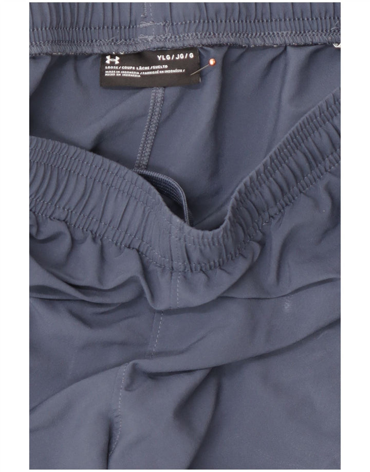 UNDER ARMOUR Pantalones cortos deportivos con gráficos para niños 11-12 años Poliéster azul grande