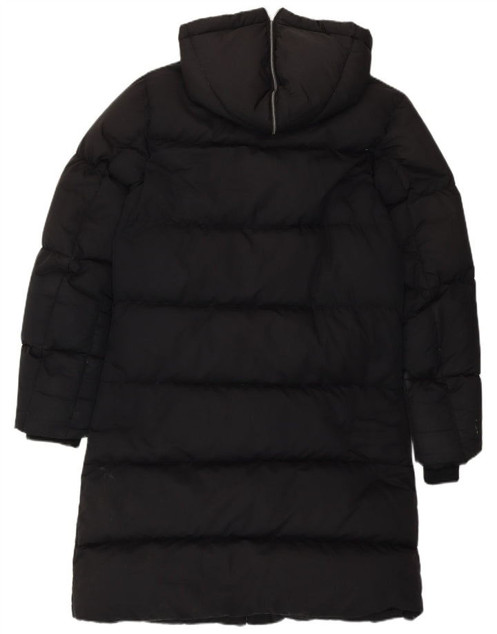 Nike Abrigo largo acolchado con capucha para mujer UK 8/10 Small Black