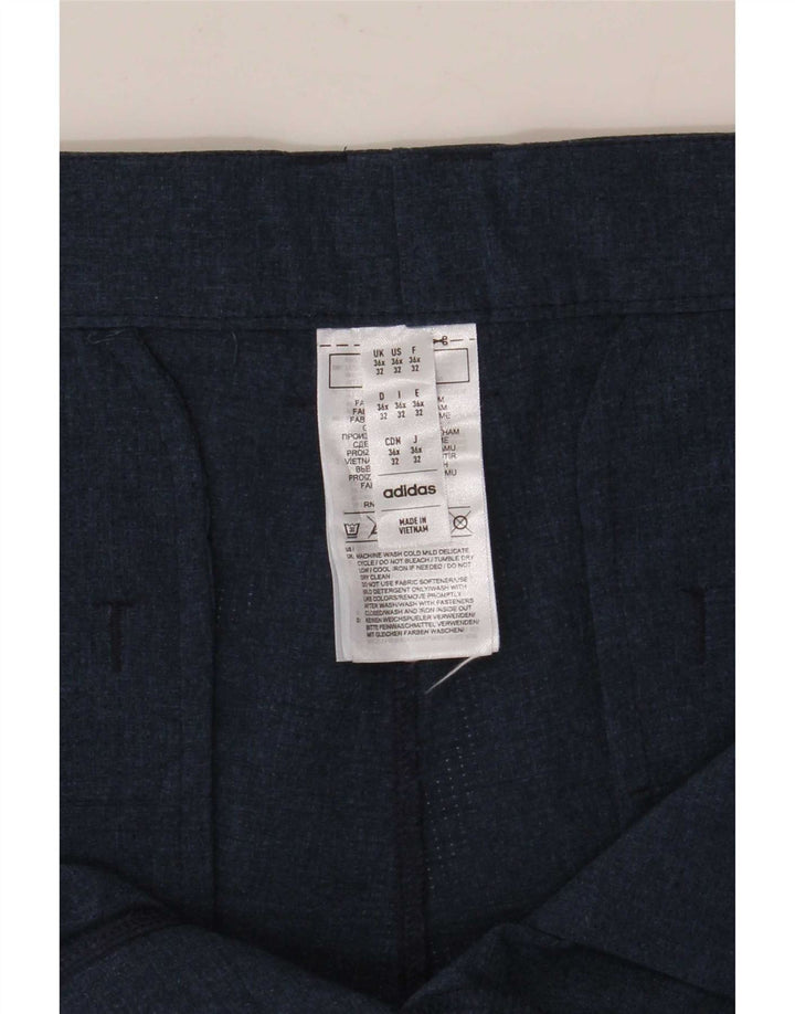 Pantalón chino recto Adidas para hombre W36 L28 Poliéster azul marino