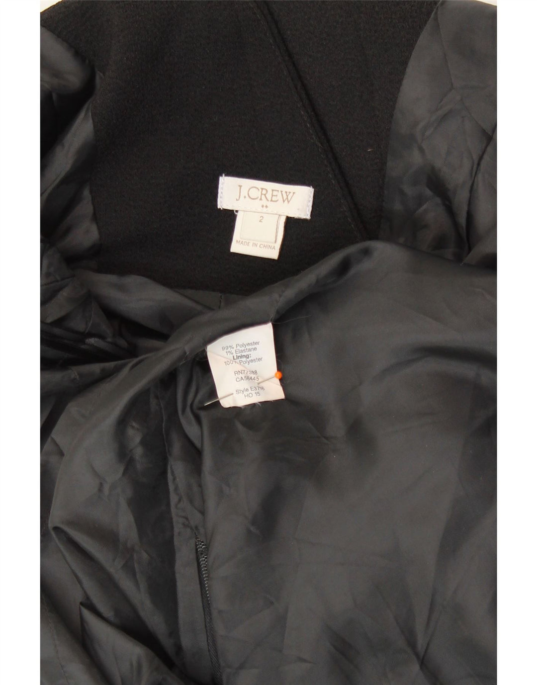 J. Crew Vestido sin mangas para mujer US 2 XS Poliéster negro