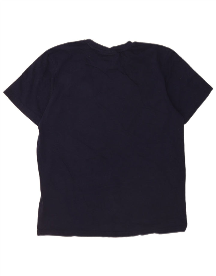 Fila Hombre Camiseta Gráfica Top Medium Azul Marino Colorblock Algodón