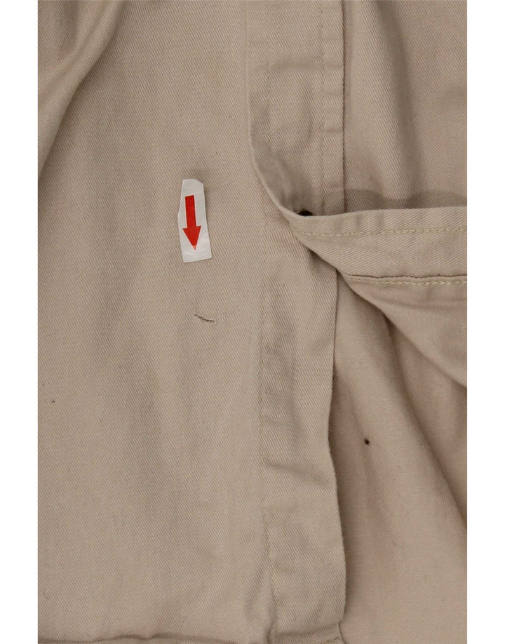 Camisa Wrangler Hombre XL Algodón Beige