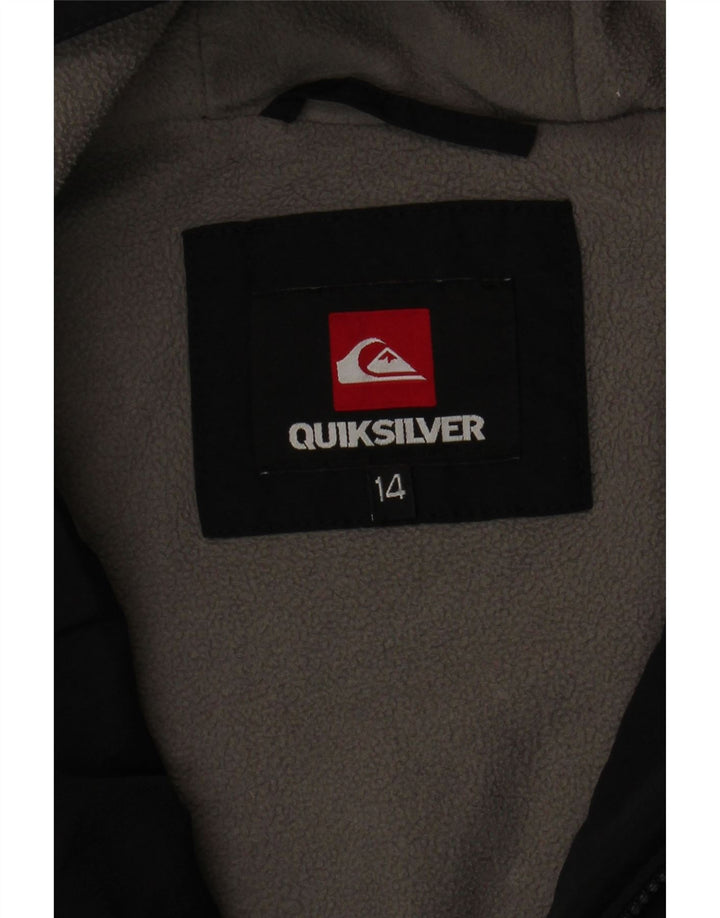 Quiksilver Chaqueta acolchada con capucha para niño 13-14 años negro