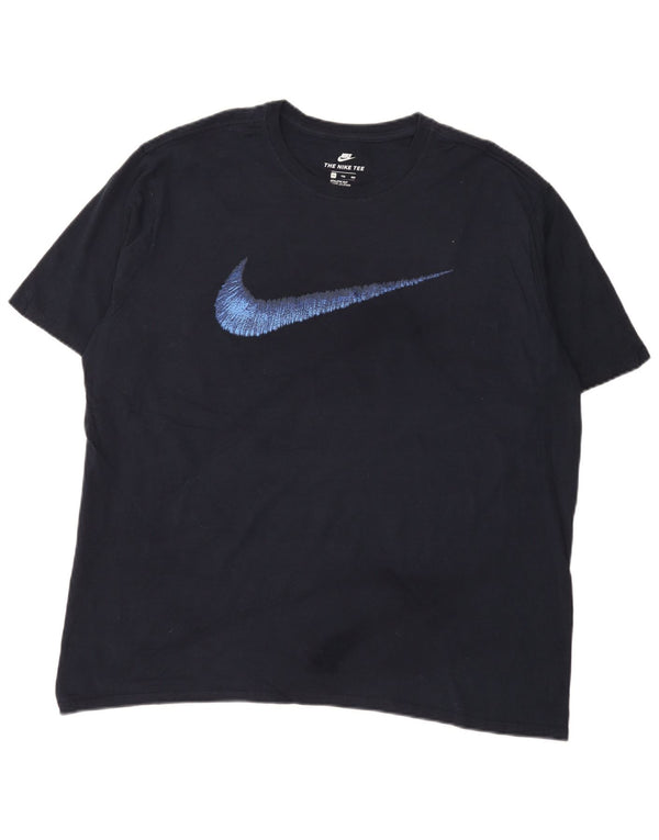 Nike Camiseta gráfica de corte atlético para hombre, 2XL, azul marino