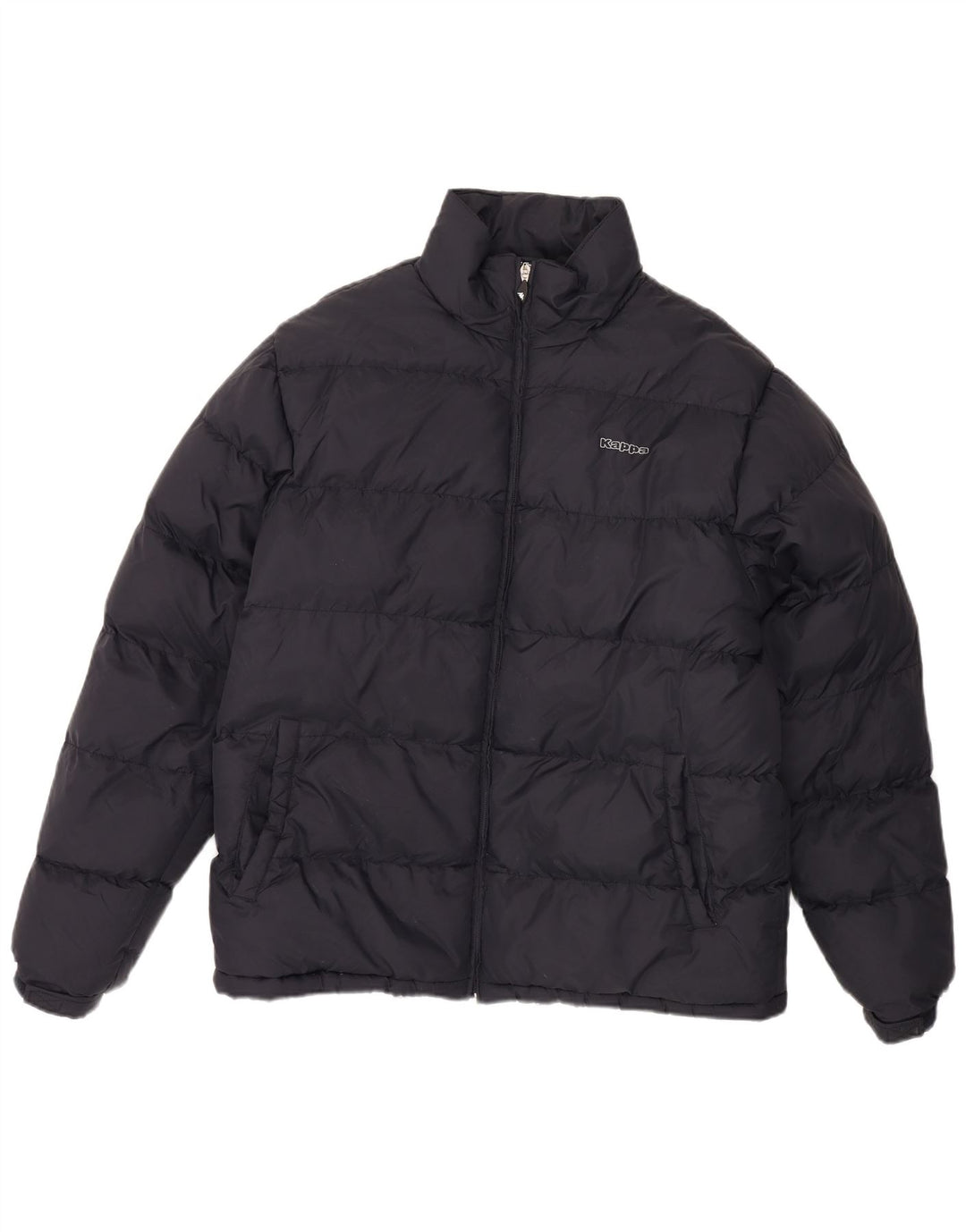 KAPPA Chaqueta acolchada gráfica para hombre UK 40 Large Poliéster azul marino