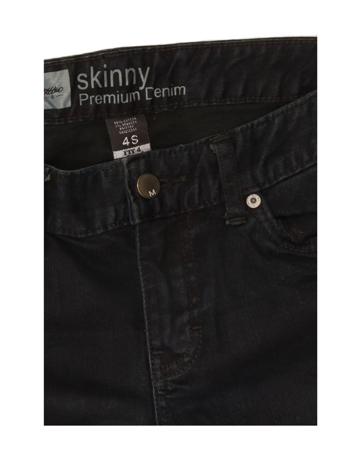 MOSSIMO Womens Skinny Jeans US 4 Small W30 L29 Black Cotton Vintage Mossimo and Second-Hand Mossimo from Messina Hembry 
