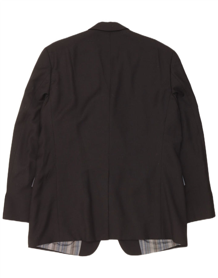 Hugo Boss Chaqueta tipo blazer de 3 botones para hombre EU 56 3XL Lana virgen negra